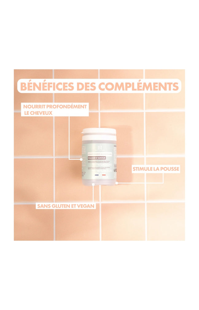 Complément alimentaire pousse des cheveux - Poussée d'amour - 1 mois