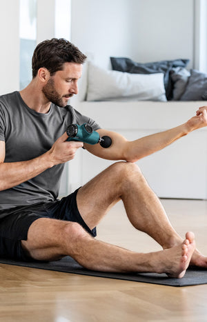 Pistolet de massage musculaire compact - Bleu