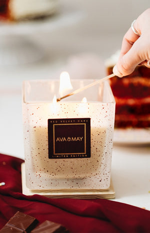 Bougie parfumée - Red Velvet - Chocolat & caramel - 550 g