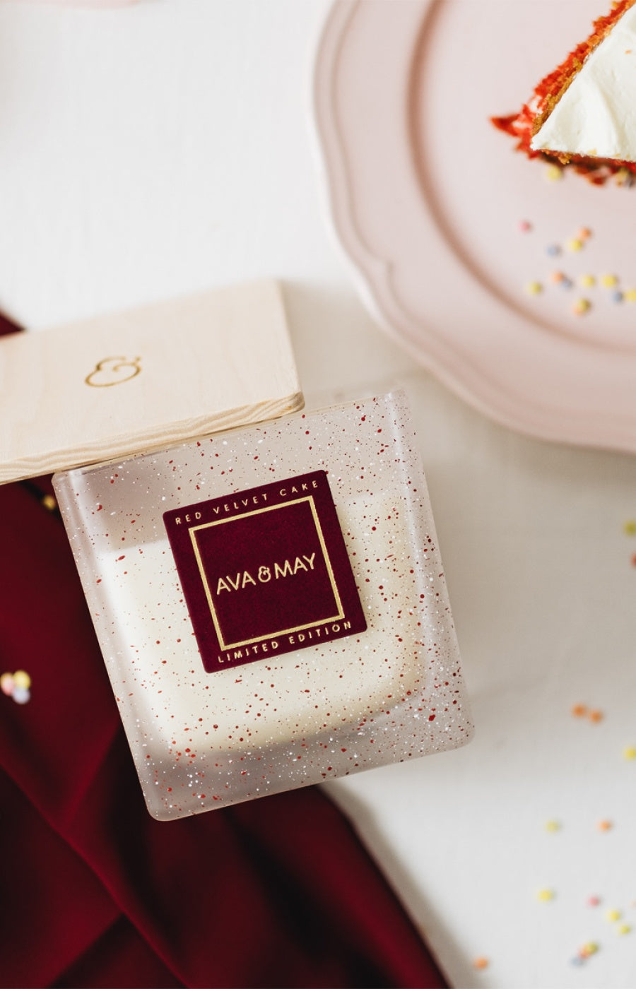 Bougie parfumée - Red Velvet - Chocolat & caramel - 550 g