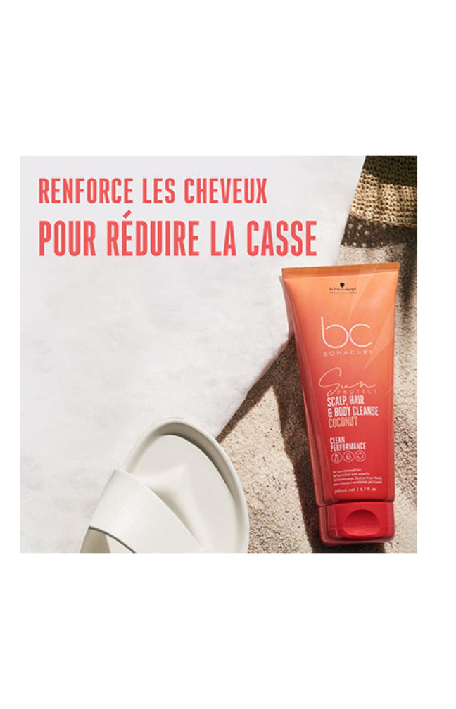 Shampoing 3-en-1- Sun Protect - Huile de coco - Cheveux & corps