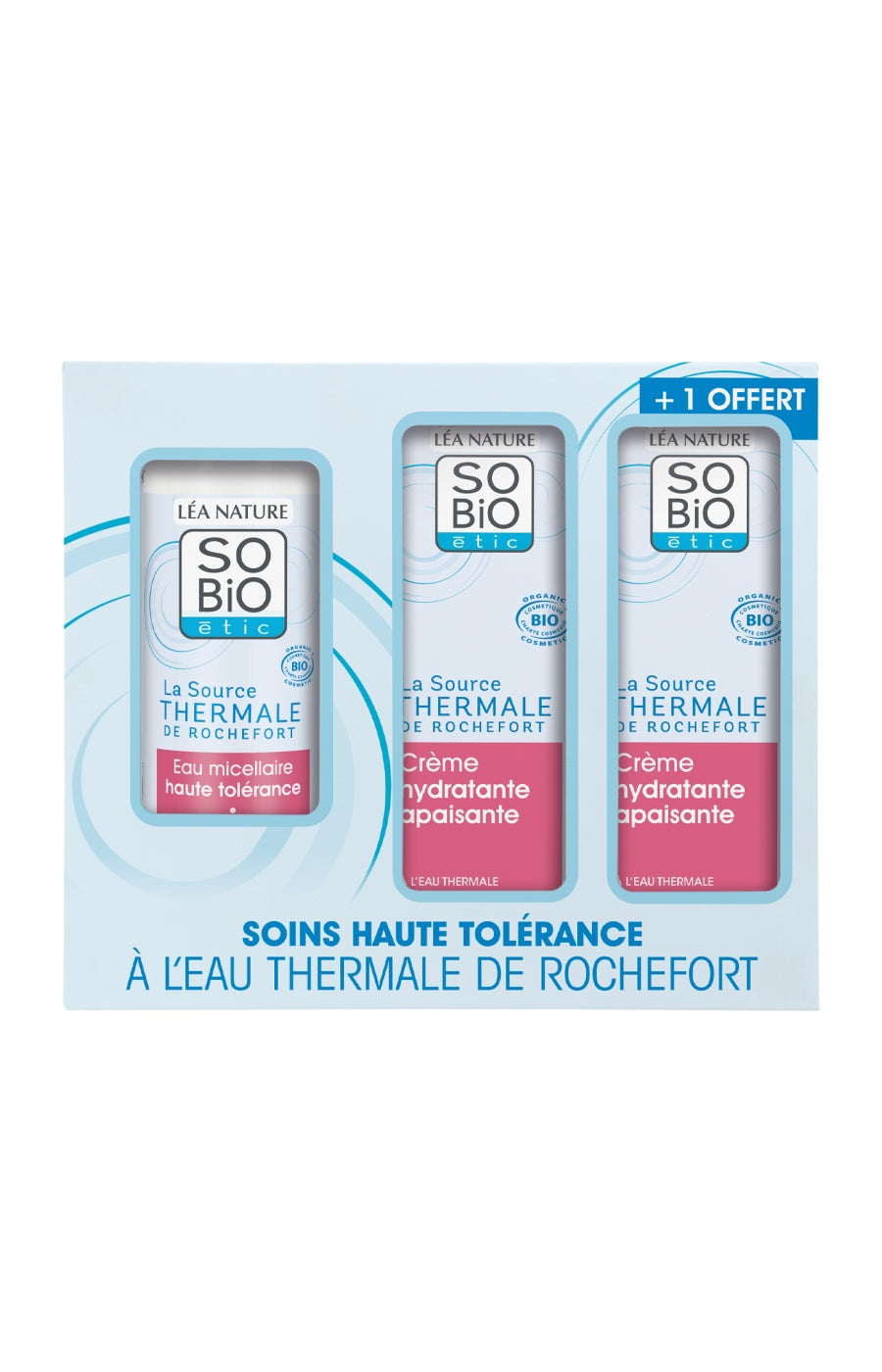 Coffret apaisant bio - Eau thermale - Visage - 2 produits + 1 offert