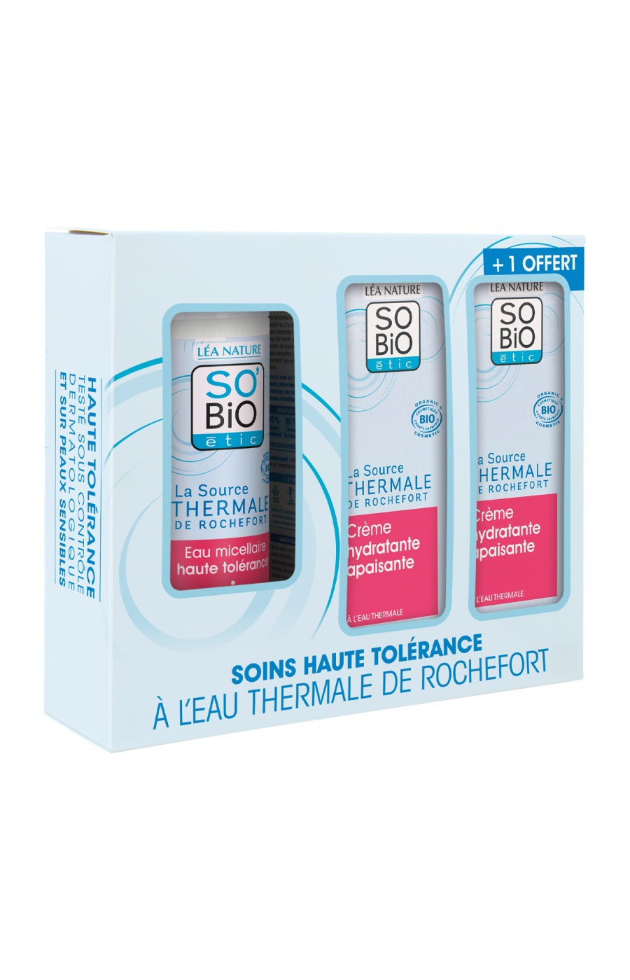 Coffret apaisant bio - Eau thermale - Visage - 2 produits + 1 offert