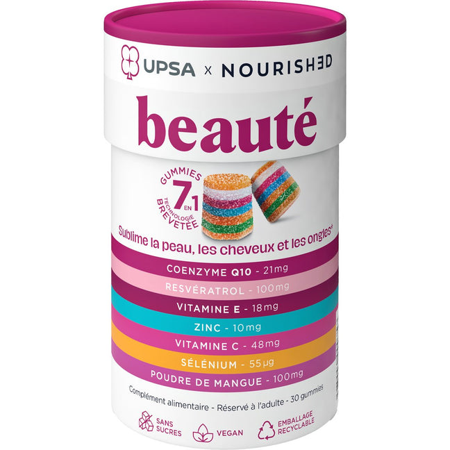 Gummies beauté - Zinc & coenzyme Q10 - Peau, cheveux et ongles - 30 gummies
