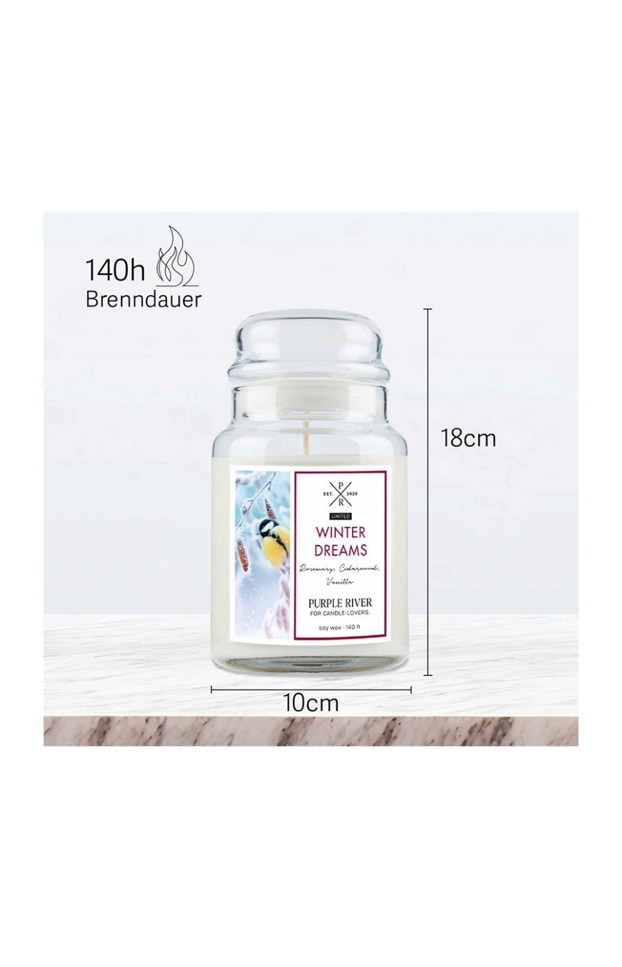 Bougie parfumée - Winter Dreams - Bergamote & pin - 623 g