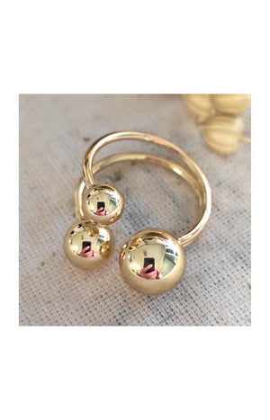 Bague ajustable - Laiton plaqué or