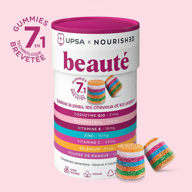 Gummies beauté - Zinc & coenzyme Q10 - Peau, cheveux et ongles - 30 gummies