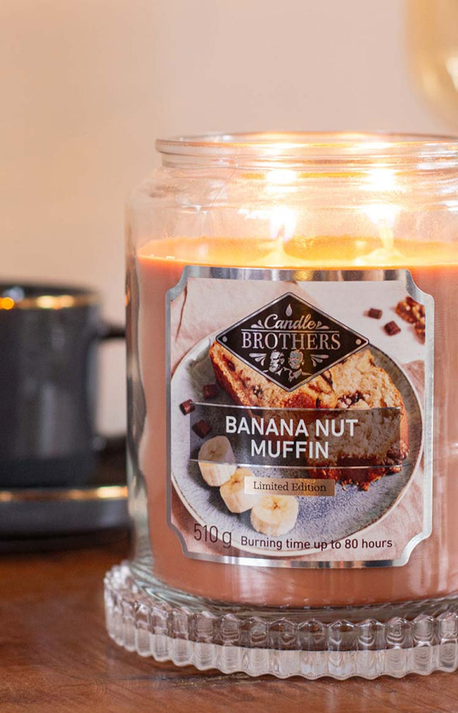 Bougie parfumée - Banana Nut Muffin - Noisette & miel - 510 g