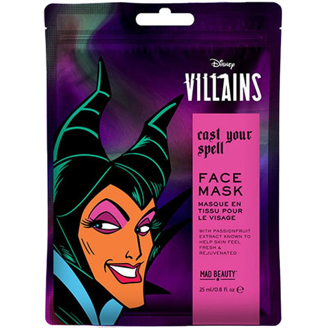 Masque en tissu antioxydant - Visage - Disney Original - Maléfique