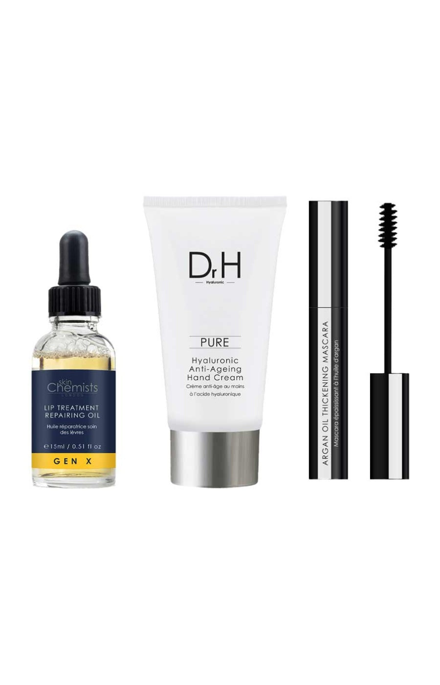 Routine beauté - Huile lèvres, crème mains & mascara - Visage - 3 produits