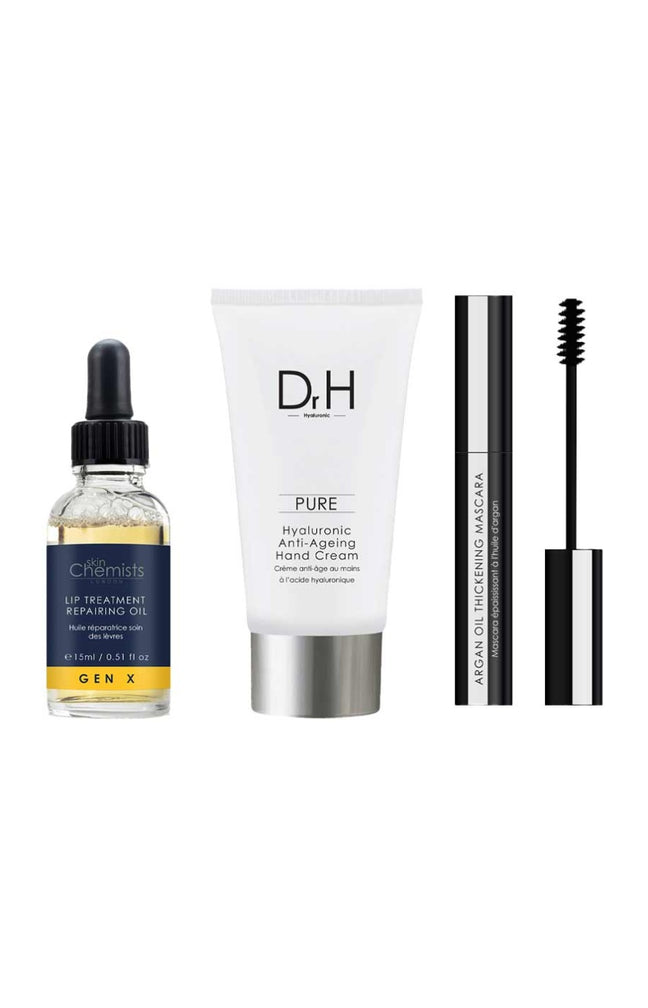 Routine beauté - Huile lèvres, crème mains & mascara - Visage - 3 produits