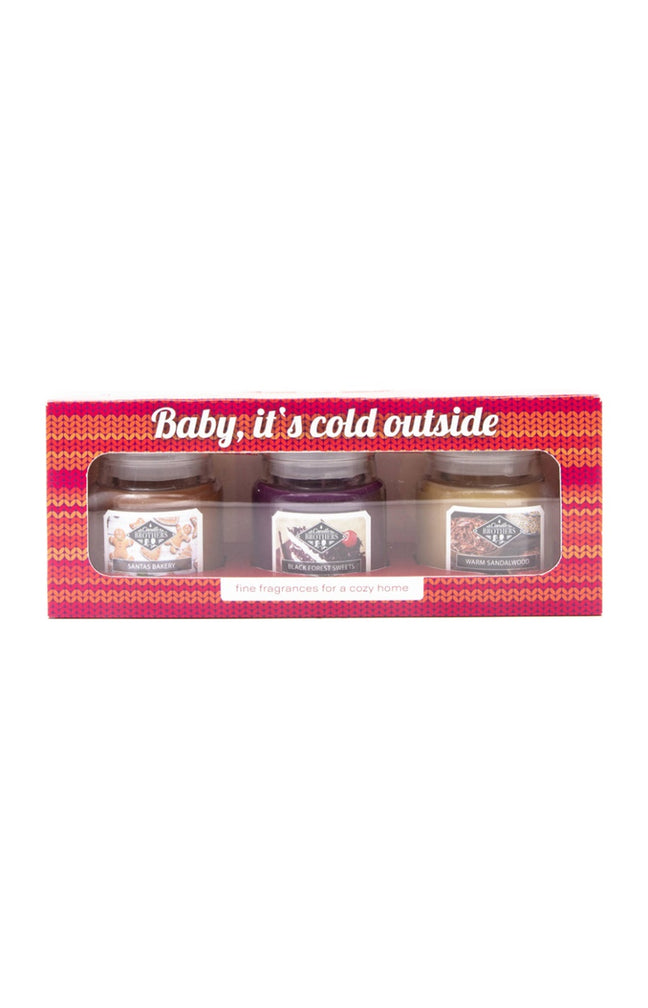 Coffret de bougies parfumées - Baby It's Cold Outside - 3 x 85 g