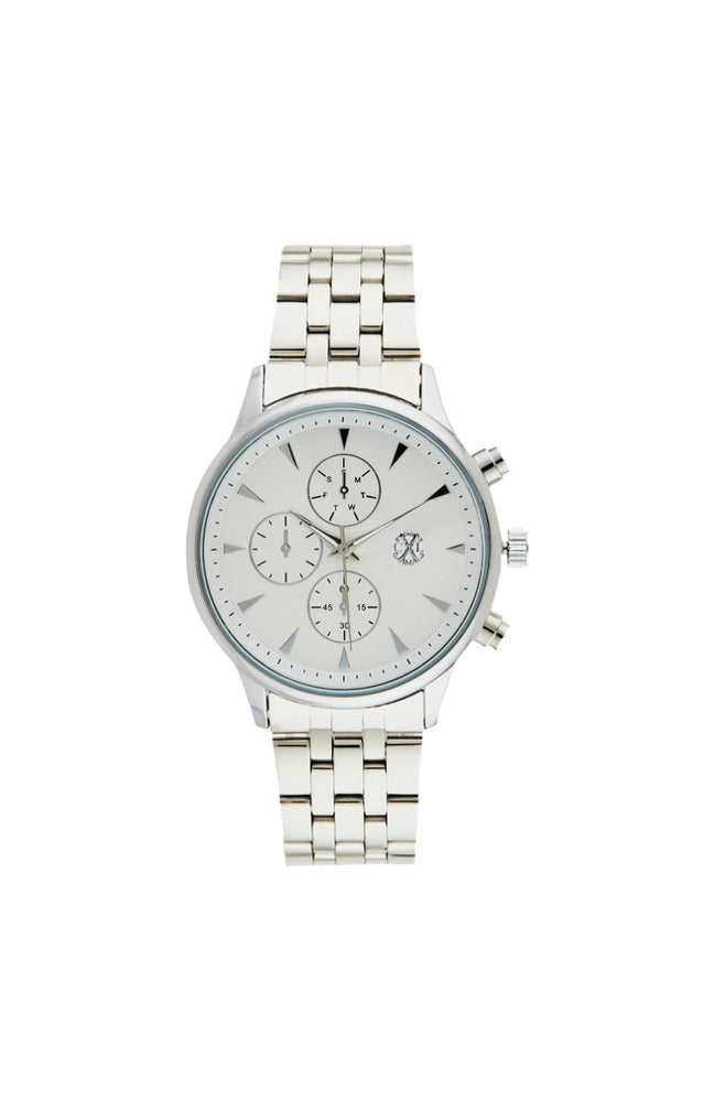 Montre à quartz - Acier inoxydable - Argenté