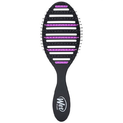 Brosse à cheveux démêlante - Noir & violet