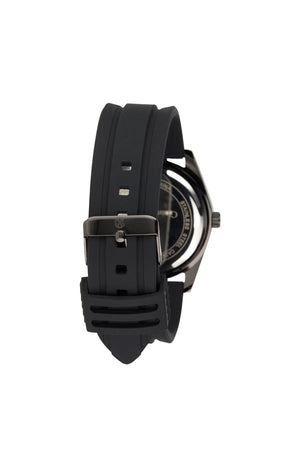Montre à quartz - Silicone & alliage - Noir & vert - Homme