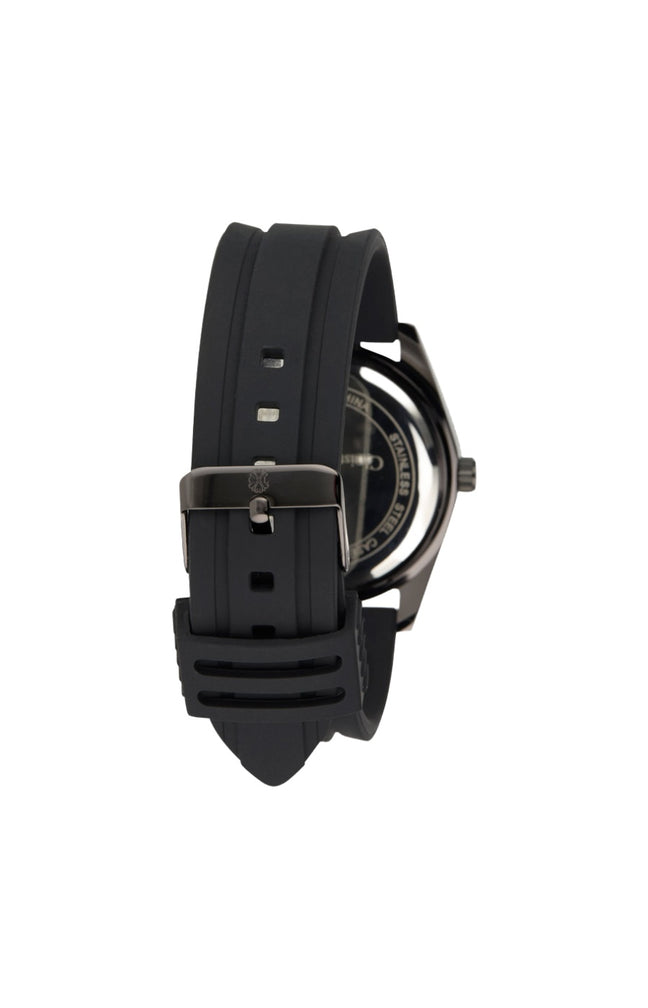 Montre à quartz - Silicone & alliage - Noir & vert - Homme
