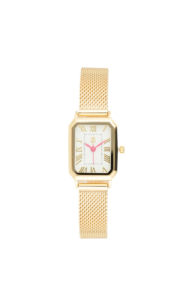 Montre à quartz - Acier inoxydable - Doré & blanc