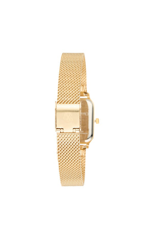 Montre à quartz - Acier inoxydable - Doré & blanc