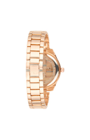 Montre à quartz - Acier inoxydable - Doré