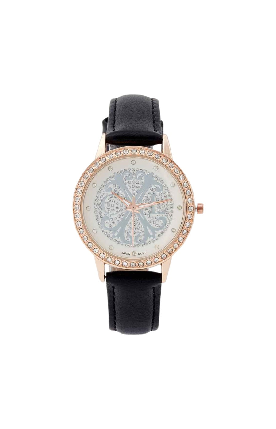 Montre à quartz - Acier inoxydable - Doré & noir