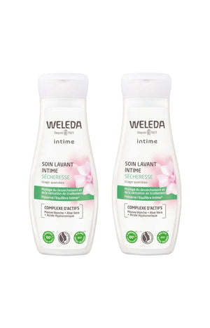 Duo de soin lavant intime sécheresse - Acide hyaluronique, aloe vera & prébiotiques - 2 x 200 ml