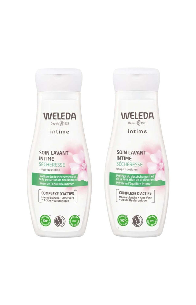 Duo de soin lavant intime sécheresse - Acide hyaluronique, aloe vera & prébiotiques - 2 x 200 ml