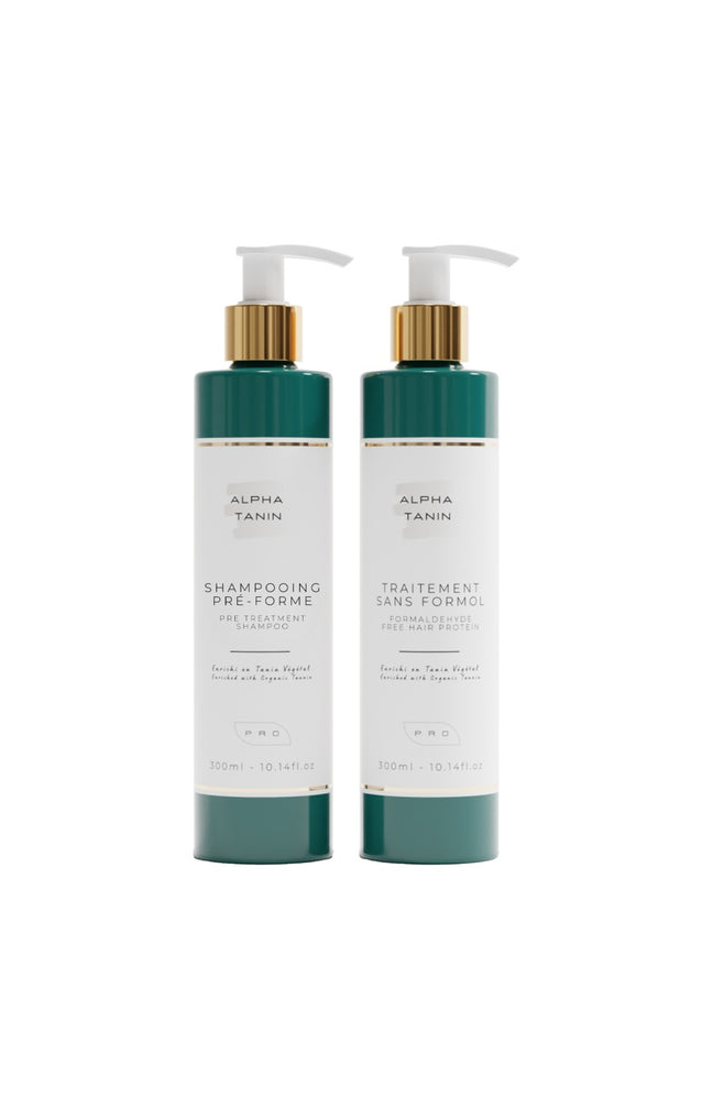 Shampoing & traitement lissant - Huile de tanin & kératine - 2 x 300 ml