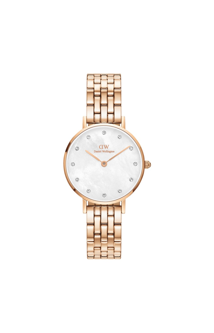 Montre petite lumine  - Acier inoxydable, nacre &  plaqué or