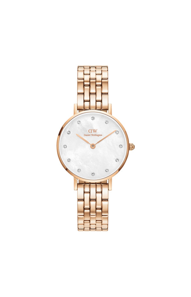 Montre petite lumine  - Acier inoxydable, nacre &  plaqué or