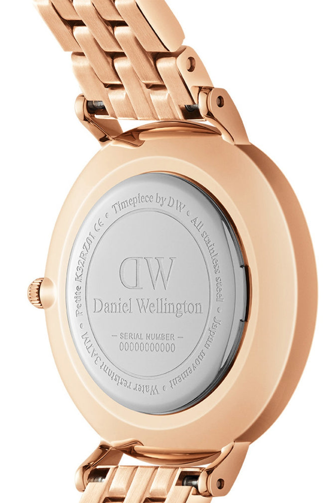 Montre petite lumine  - Acier inoxydable, nacre &  plaqué or