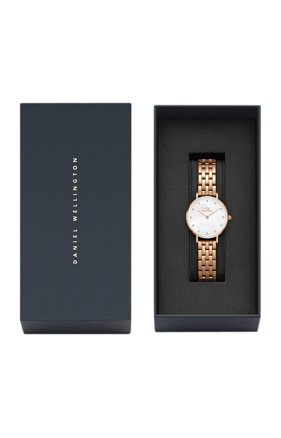 Montre petite lumine  - Acier inoxydable, nacre &  plaqué or