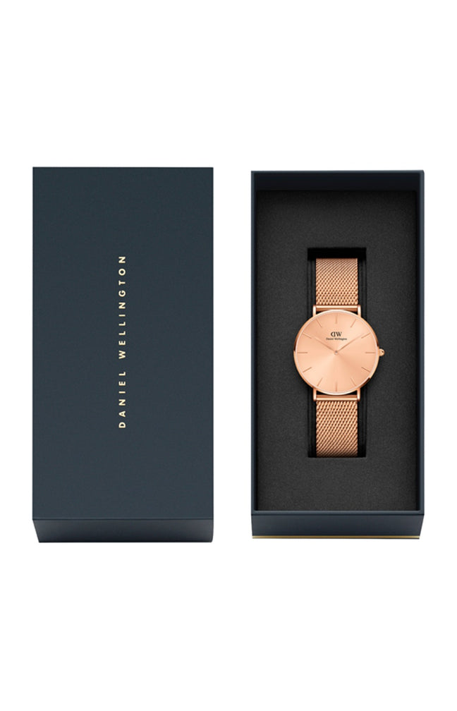 Montre à quartz - Acier unitone & doré rose - 36 mm