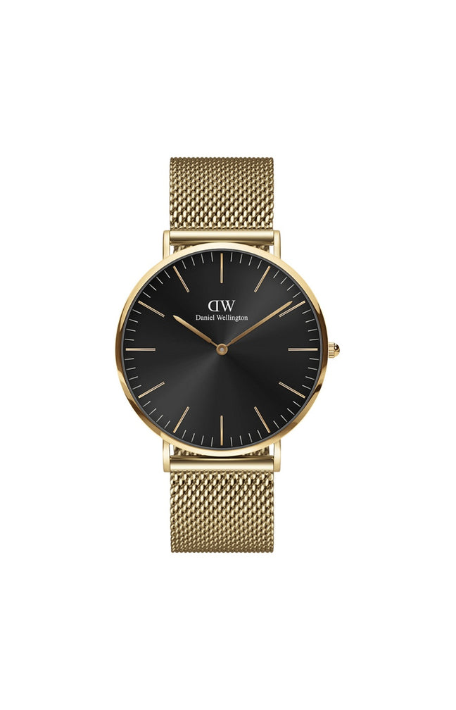 Montre à quartz - Acier inoxydable & plaqué or - Homme