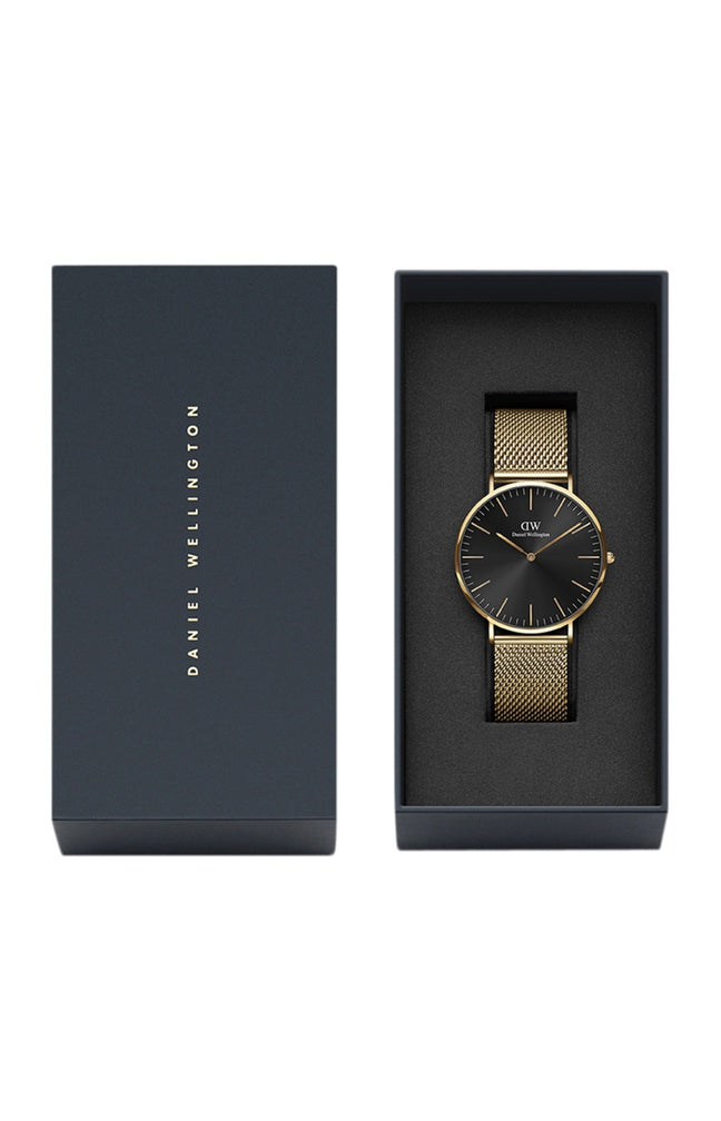 Montre à quartz - Acier inoxydable & plaqué or - Homme