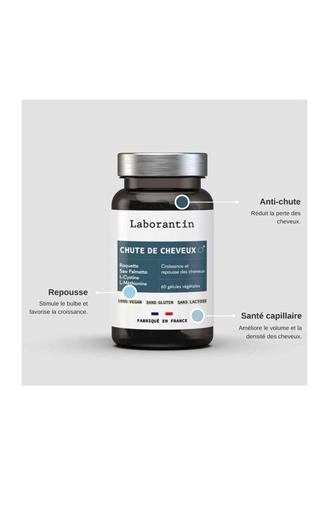 Compléments alimentaires - Chute de cheveux - Homme - 1 mois