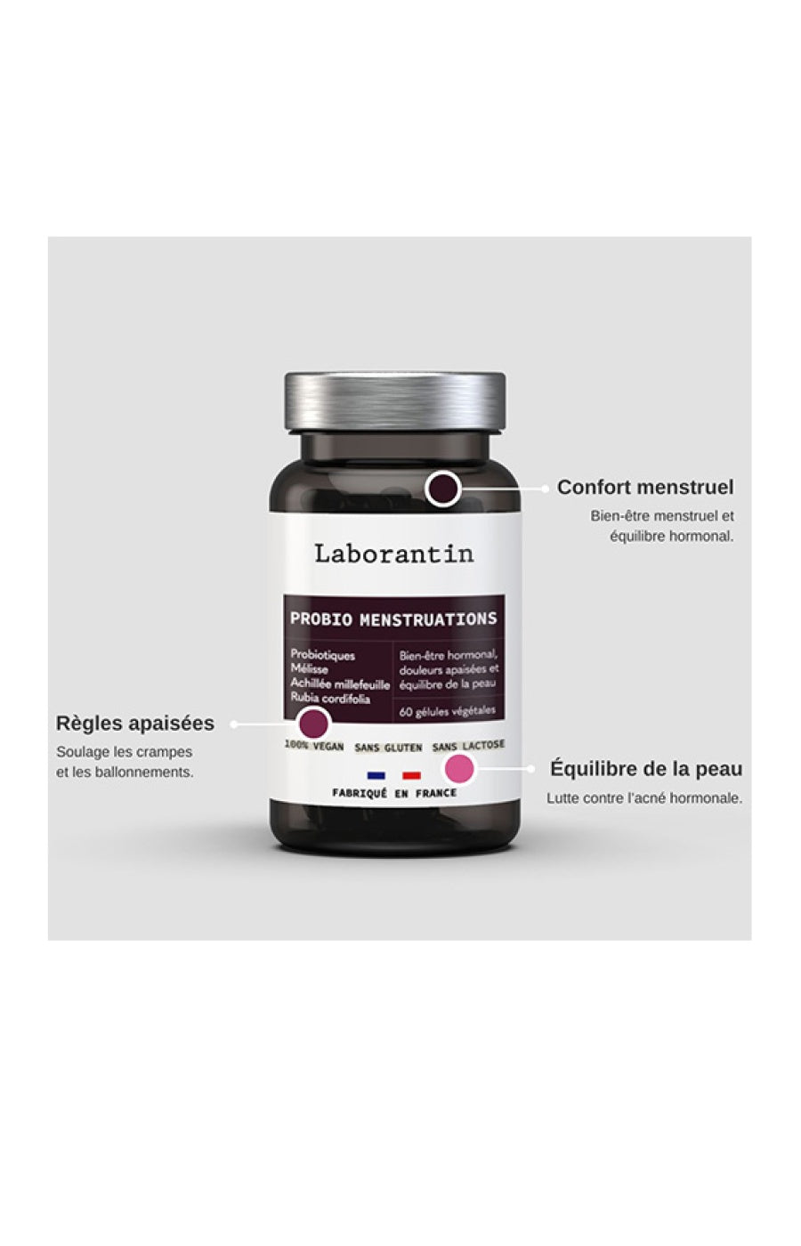 Compléments alimentaires - Probio Menstruations - Confort menstruel - 1 mois