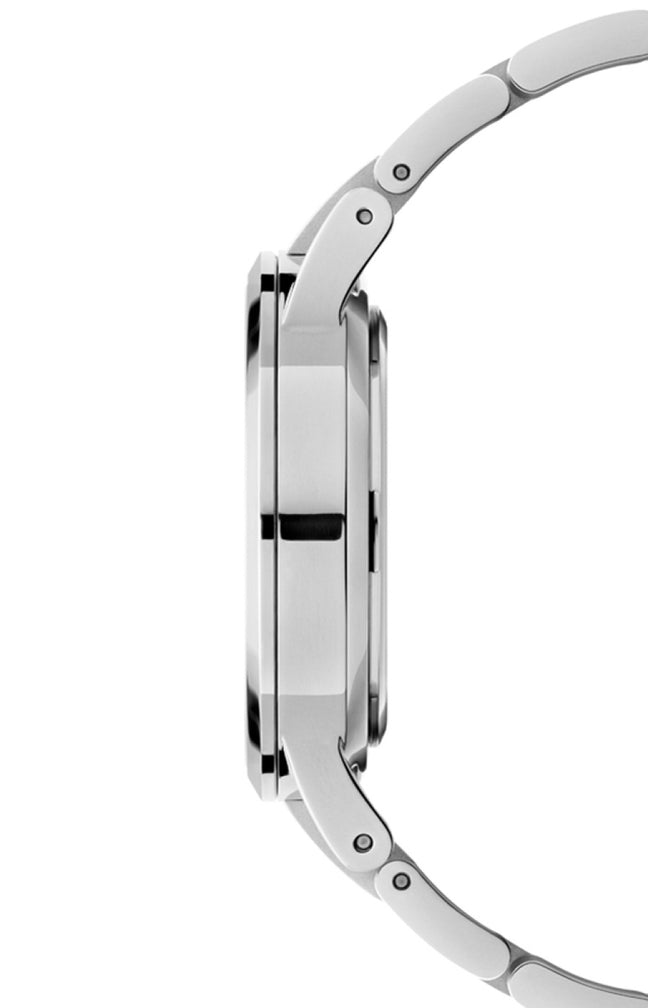 Montre à quartz - Acier inoxydable argenté - Homme