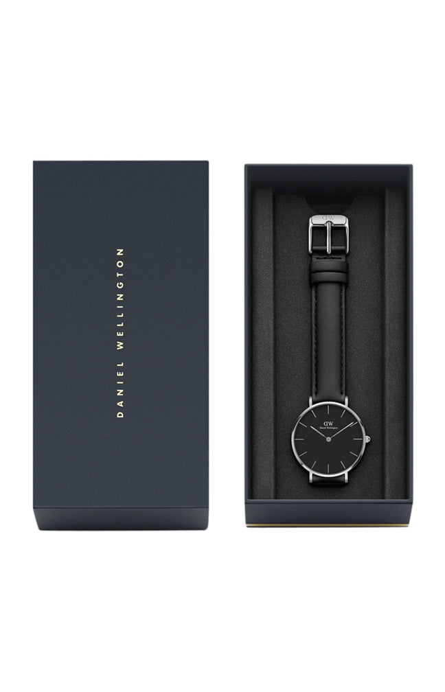 Montre à quartz - Acier inoxydable argenté & cuir  - Homme