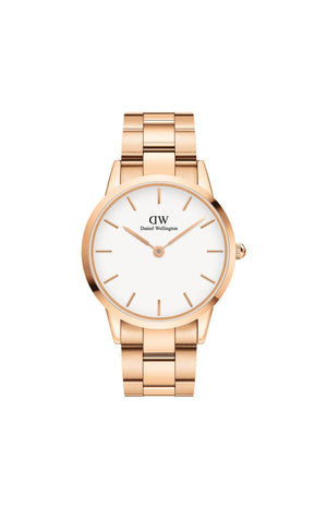 Montre à quartz - Acier inoxydable doré rose - Femme