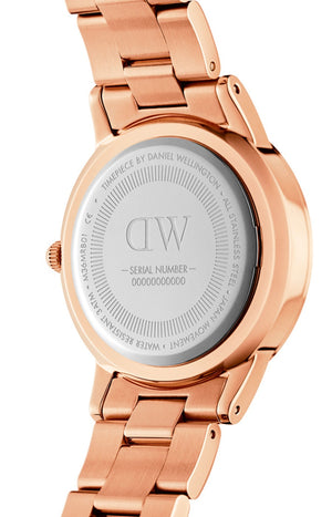 Montre à quartz - Acier inoxydable doré rose - Femme
