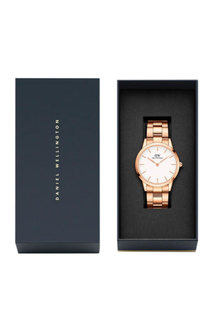 Montre à quartz - Acier inoxydable doré rose - Femme