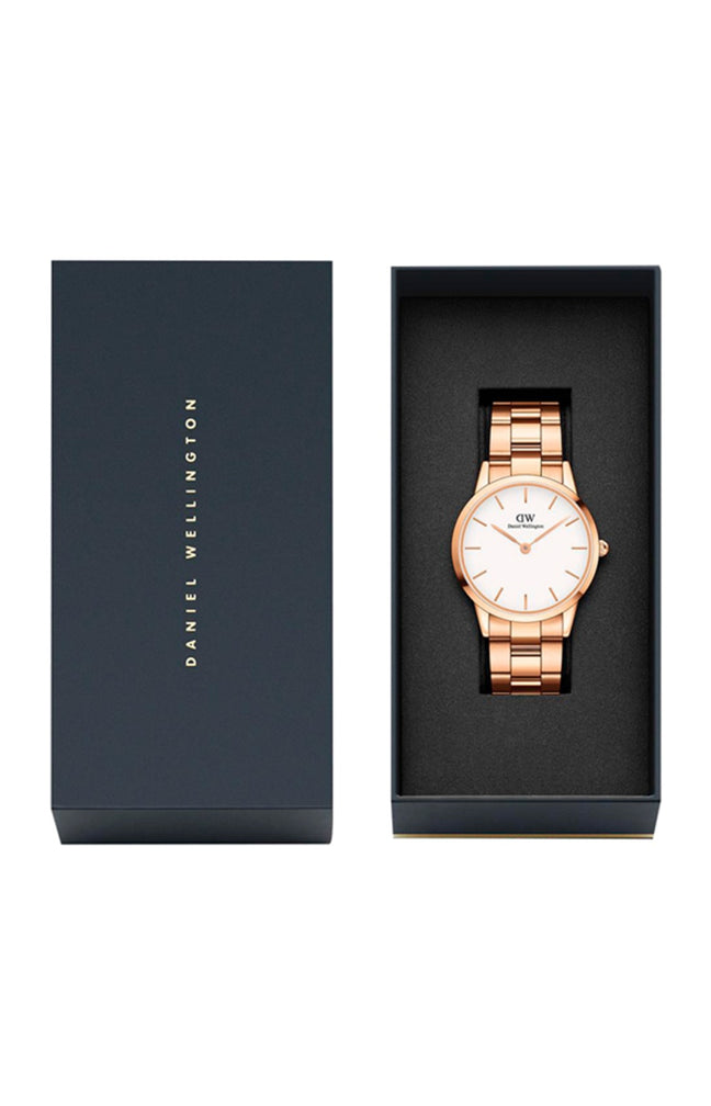 Montre à quartz - Acier inoxydable doré rose - Femme