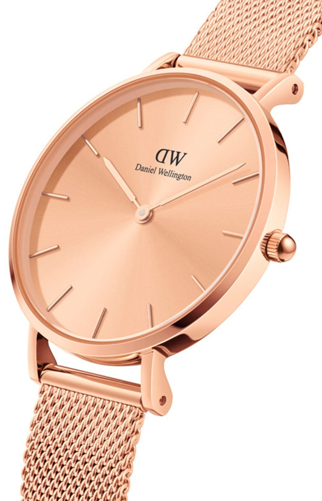 Montre à quartz - Acier inoxydable doré rose - Femme