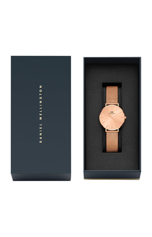 Montre à quartz - Acier inoxydable doré rose - Femme