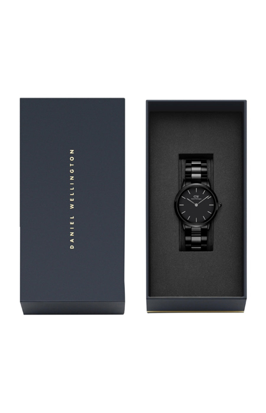 Montre à quartz - Acier inoxydable noir - Homme