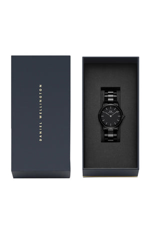 Montre à quartz - Acier inoxydable noir - Homme