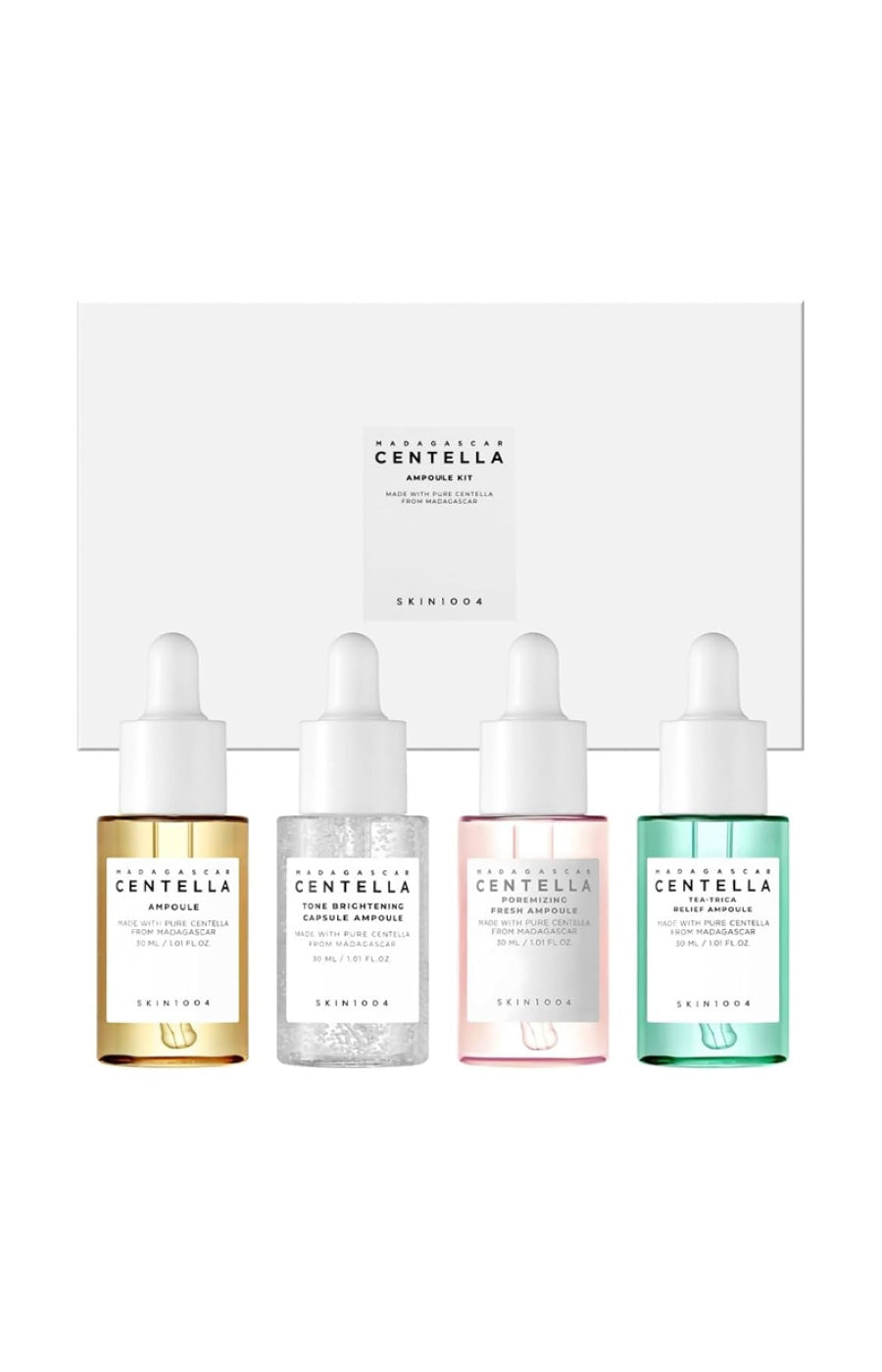 Skin1004 - Coffret de sérums - Centella asiatica - Visage - 4 x 30 ml
