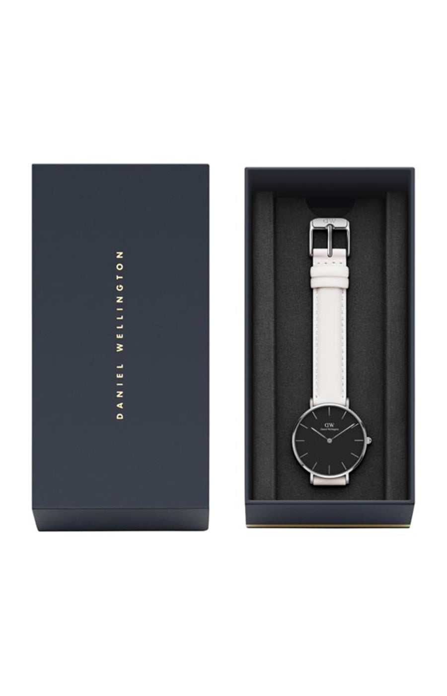 Montre à quartz - Acier inoxydable argenté & cuir - Femme