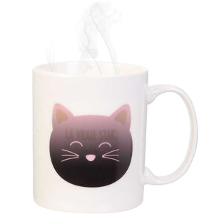 Mug thermoreactif chat