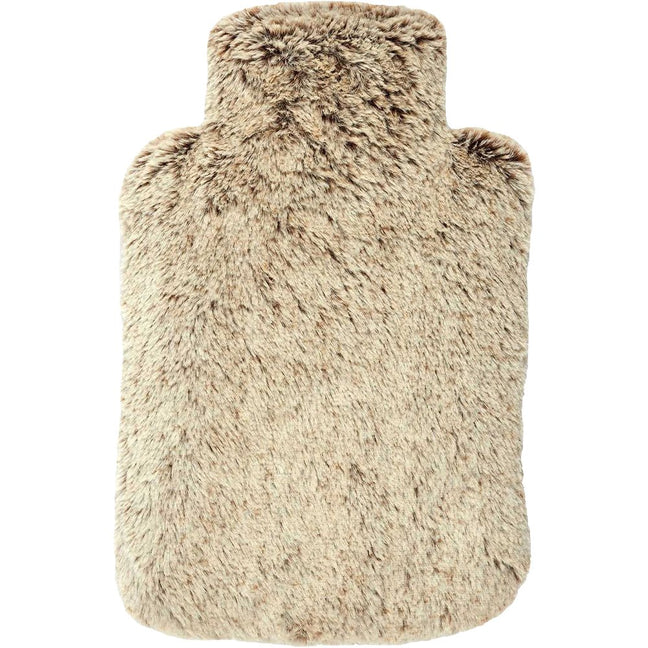 Bouillotte billes de céramique micro-ondable - Fausse fourrure - Beige